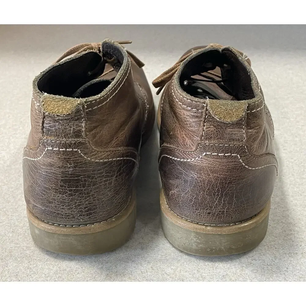 Bed Stu Brown Leather Ankle Boots Men’s Size 8/EUR 41 Casual Lace Up Chukka Shoe